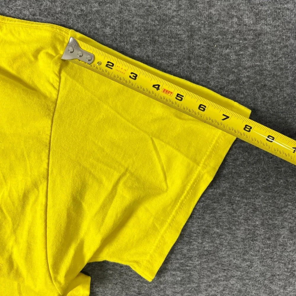 Vintage Fire Hill Foods Graphic T Shirt Men's Large Yellow Hot Spicy Beef Snacks